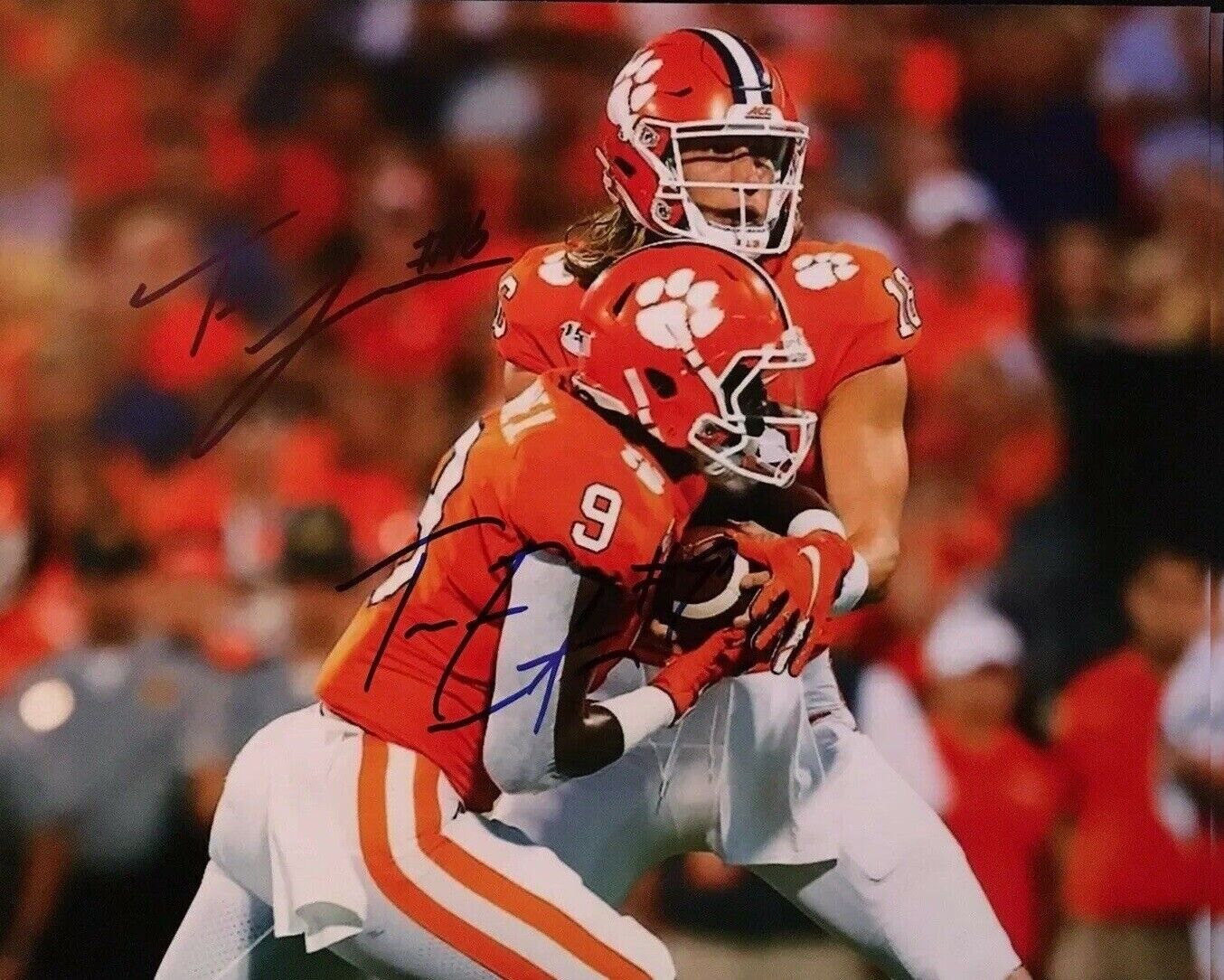 Trevor Lawrence /Travis Etienne Autographed Signed 8x10 Photo Poster painting (Clemson) REPRINT,