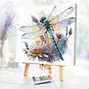 Framed Watercolor Dragonfly-Paint By Numbers Acrylic Painting 40*40CM(Watercolor)(HOT)