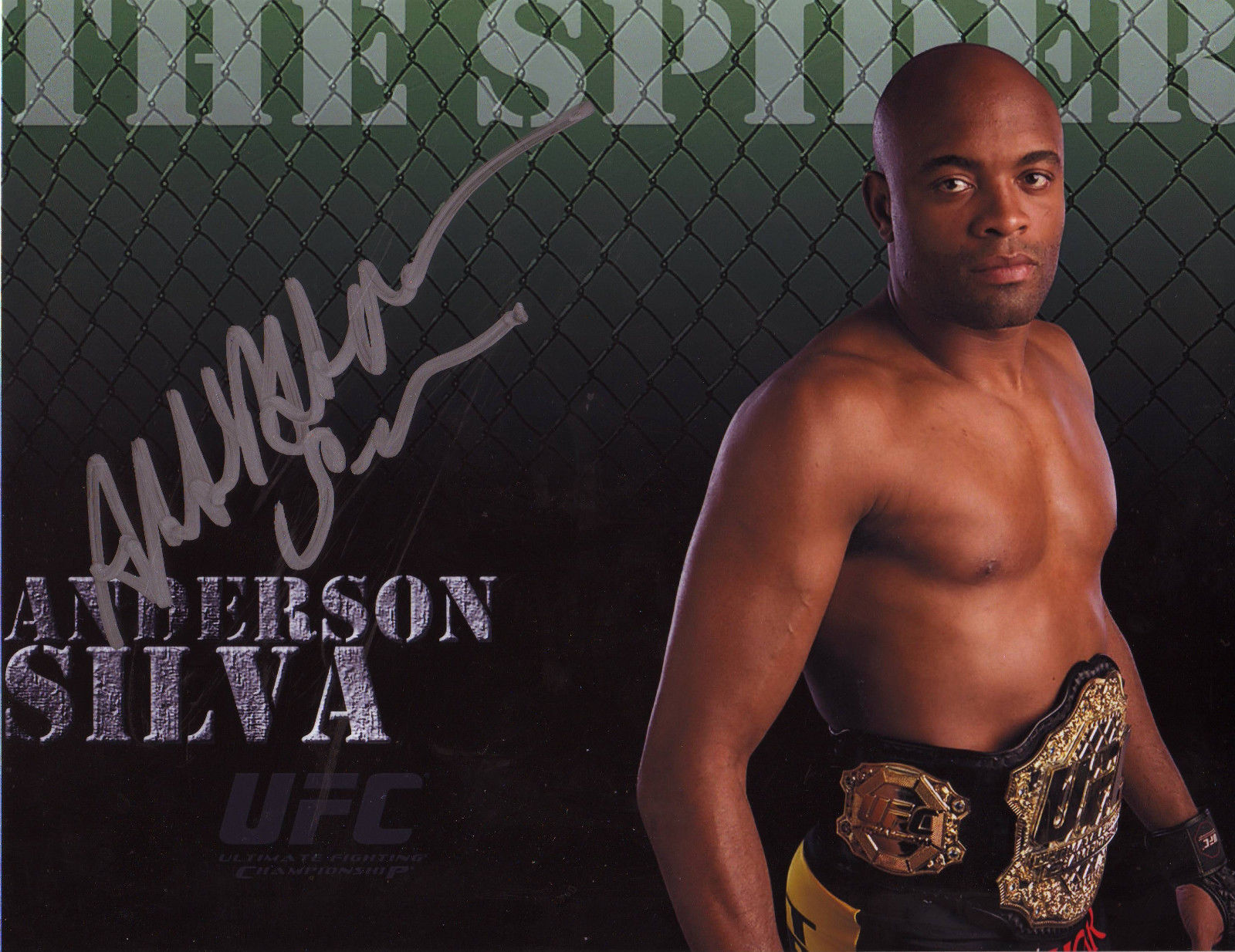 ANDERSON SILVA UFC AUTOGRAPH SIGNED PP Photo Poster painting POSTER