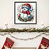 (40*40cm)Christmas Snowman - Full Round Drill Diamond Painting