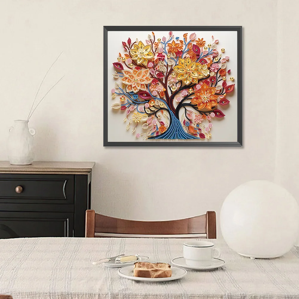 Diamond Painting - Partial Special Shaped Drill - Tree(Canvas|35*30cm)