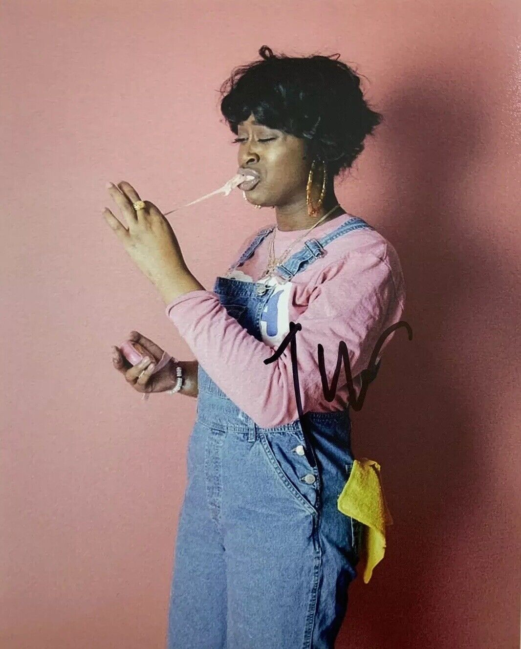 TIERRA WHACK HAND SIGNED 8x10 Photo Poster painting RAPPER AUTOGRAPHED AUTHENTIC RARE