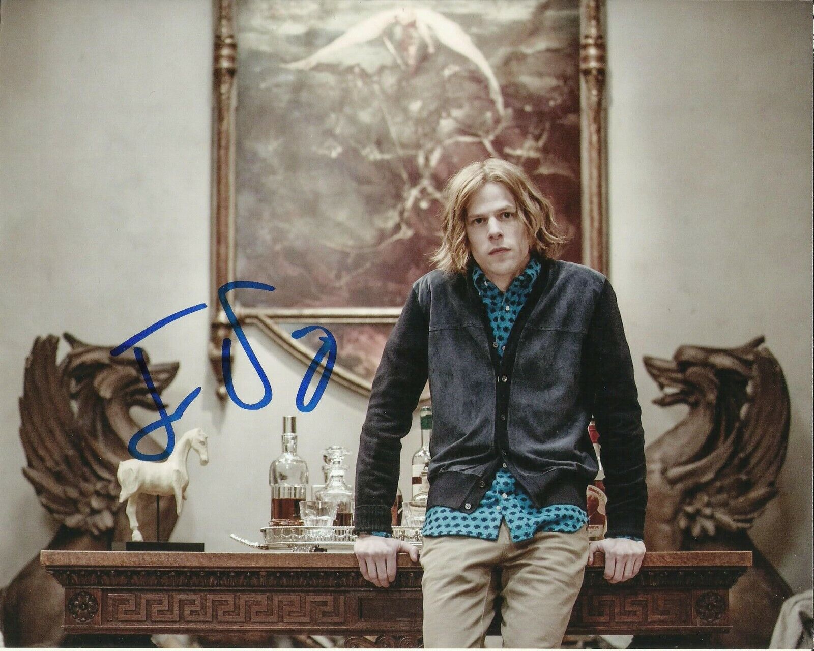 JESSE EISENBERG SIGNED BATMAN Vs SUPERMAN Photo Poster painting UACC REG 242 (2)