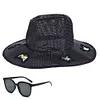 Straw Beach Sun Hat with Adjustable Chin Strap Wide Brim Sun Beach Hat for Beach