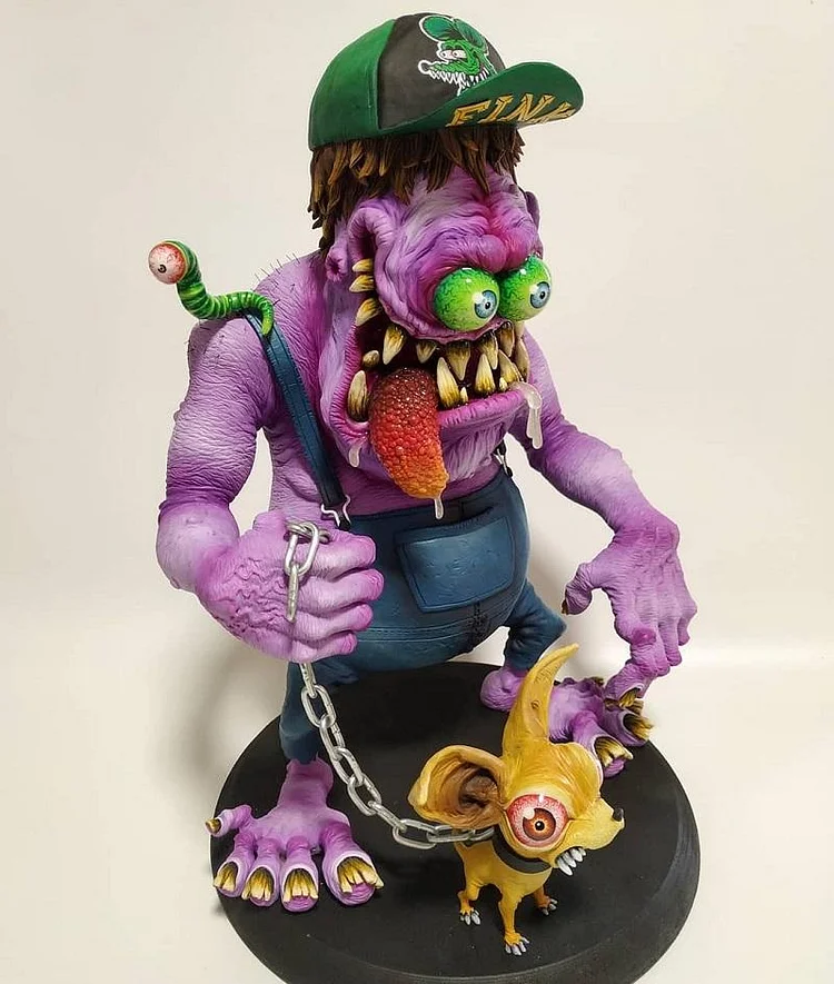Angry monster freak-Spooky Halloween Monster