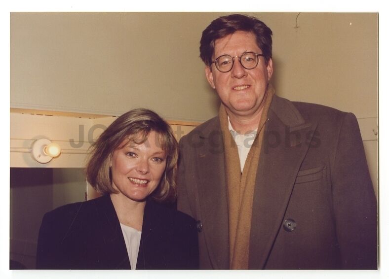 Jane Curtin & Edward Herrmann - Vintage Candid Photo Poster paintinggraph by Peter Warrack