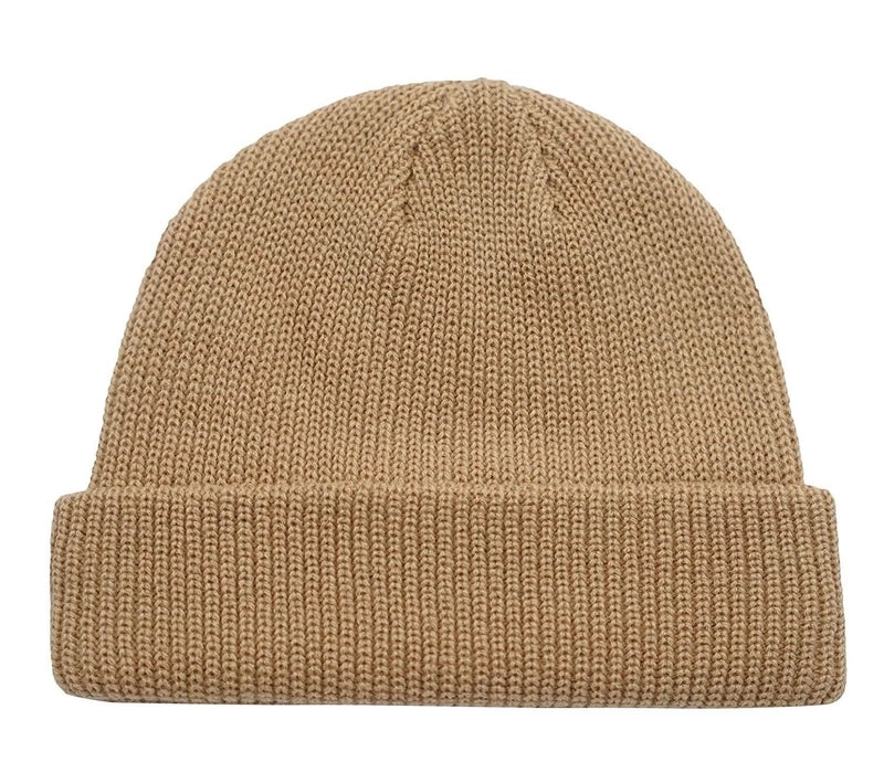 Unisex Minimalist Solid Color Eaveless Wool Cap
