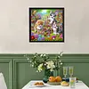 Garden Cat Special Shaped 5D DIY Partial Drill Diamonds Dots Gem Art Kits 11.81 X11.81inch Diamond Dots Paintings Diamonds Paintings Gem Art for Adults Beginners Home Decor