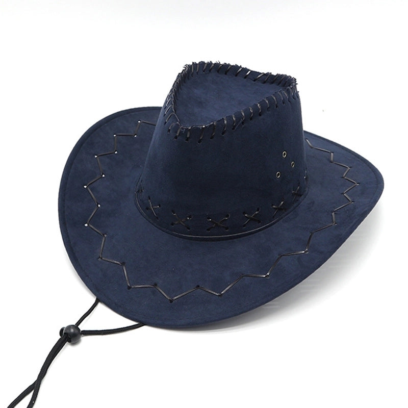 Men’s Minimalist Solid Color Big Eaves Straw Hat