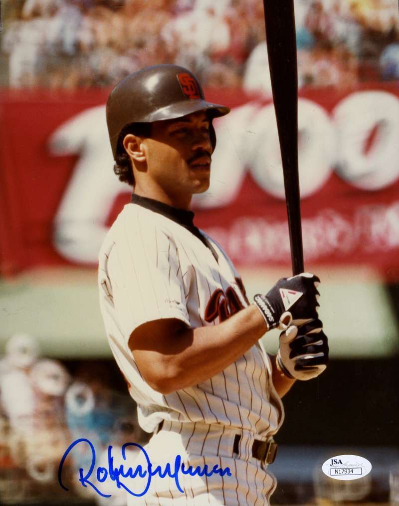 Roberto Alomar Jsa Cert 1/1 Original Image 8x10 Photo Poster painting Authentic Autograph