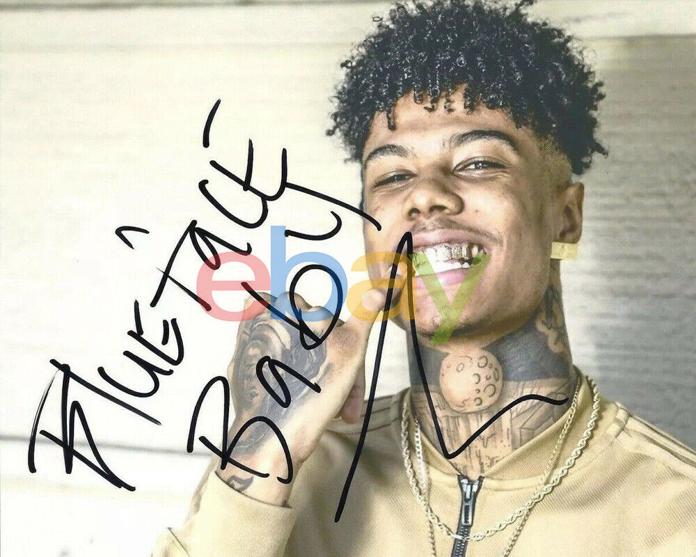 BLUEFACE signed 8x10 Photo Poster painting Rapper Rap Thotiana Autograph Blue Face Baby reprint