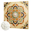(30x30cm)DIY Pearl Painting Framed Mandala Handmade Pearl Material Art Kit Living Room Decor