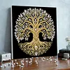 (30x30cm)Tree of Life DIY Pearl Painting Art With Inner Frame Handmade Pearl Material Art Kit Living Room Decor