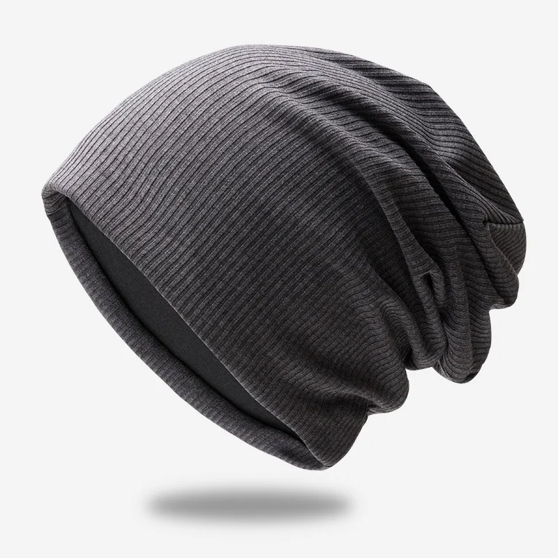 Outdoor Solid Elastic Knitting Beanie Hat 