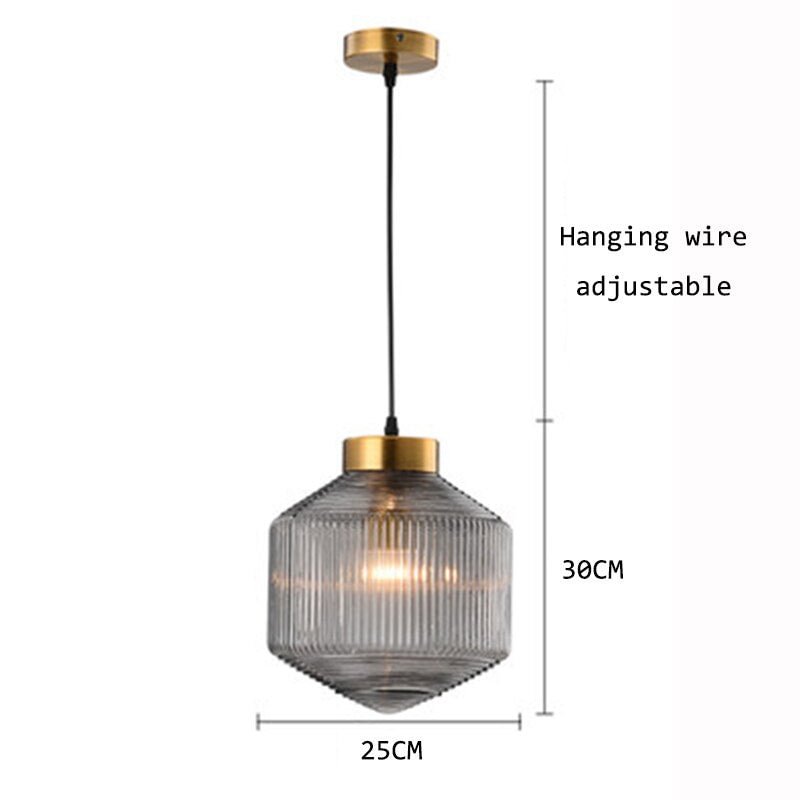 Nordic Luxury Gold Glass LED Pendant Lights Modern Designer Loft Restaurant Pendant Lamp Cafe Living Room Decor Light Fixtures