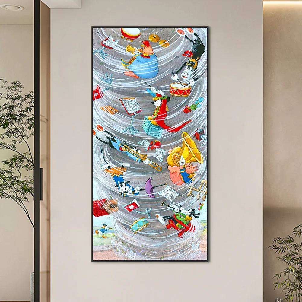 Full Round Diamond Painting 40*80cm - Mickey Mouse Storm