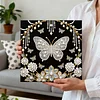 (25x25cm)DIY Pearl Painting Framed Handmade Pearl Material Art Kit Living Room Decor