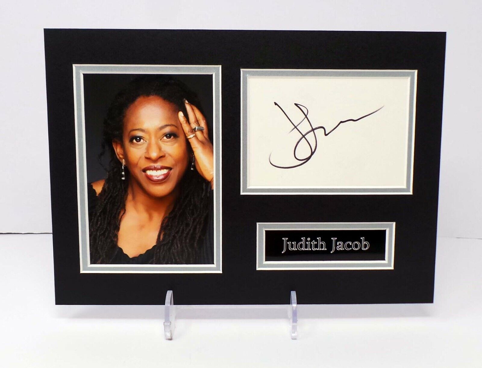 Judith JACOBS Signed Mounted Photo Poster painting Display Eastenders Actress AFTAL RD COA