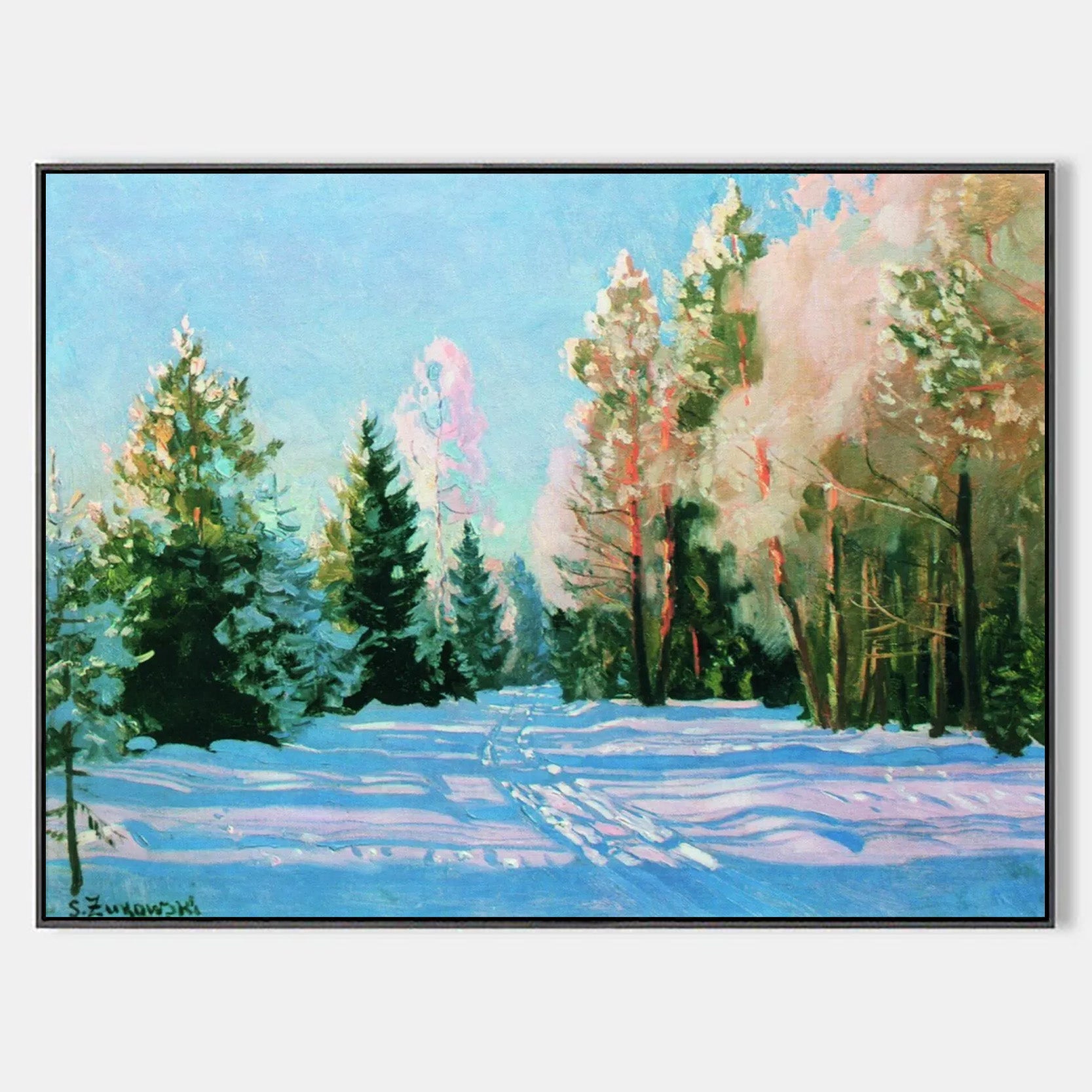 Arabelart Frost, 1928, 74&times;62 cm by Stanislav Yulianovich Zhukovsky - Arthive, AR1070