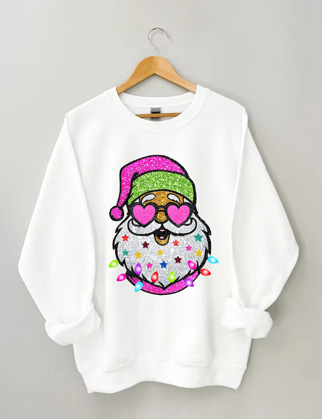 Santa With Sunglasses Sweatshirt