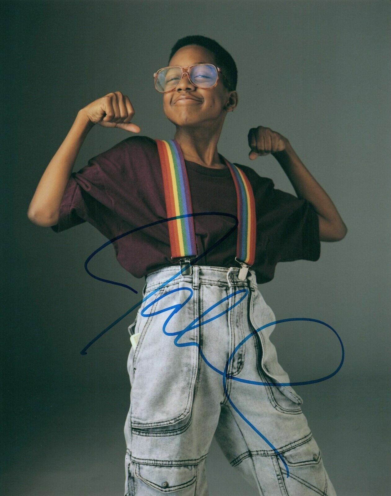 Jaleel White Autographed Signed 8x10 Photo Poster painting ( Family Matters ) REPRINT