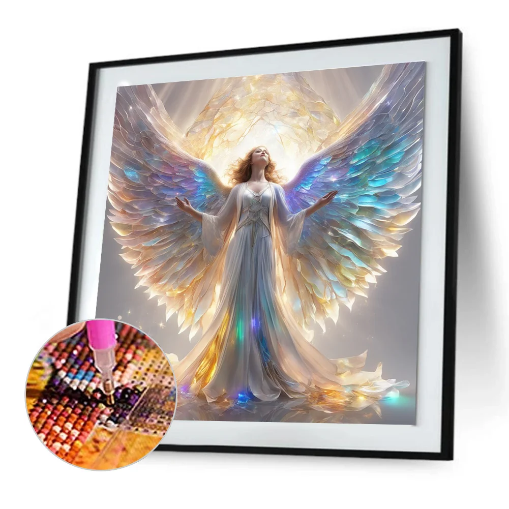 Diamond Painting - Full Round Drill - Angel(Canvas|30*30cm)