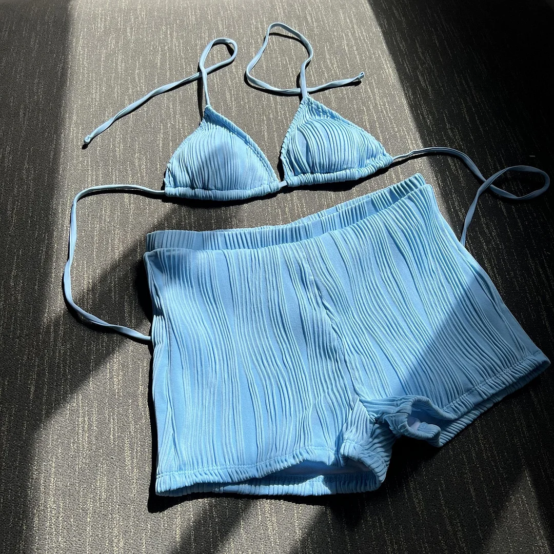 Churchf New Flowering Bone Special Fabric Bikini Trouser Swimsuit Swimsuit