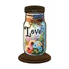 Bouteille de bougie d&rsquo;amour en bois - Bougeoir artisanal 5d bricolage