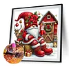 (40*40cm)Christmas Gnome - Full Round Drill Diamond Painting