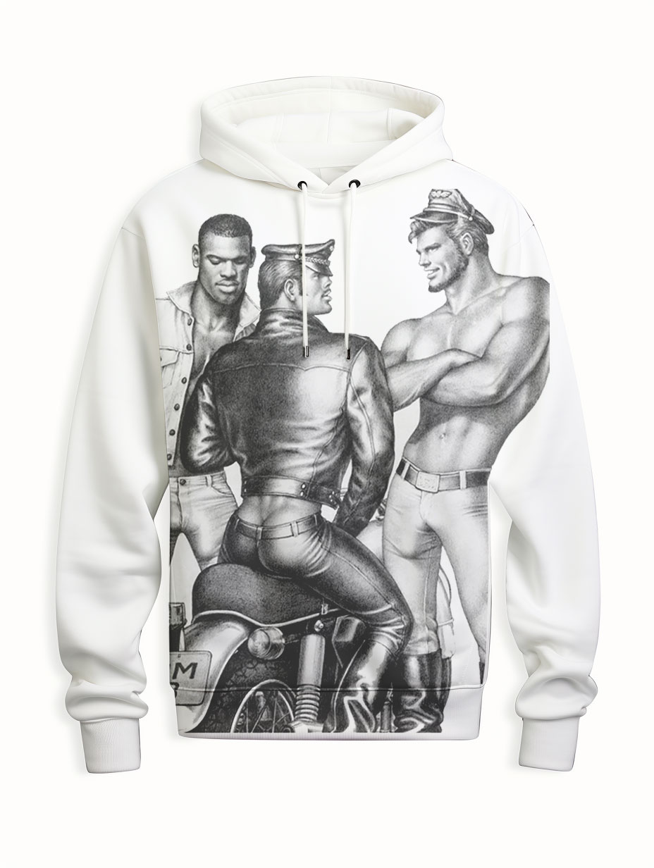 Men's Causal Long Sleeve Tom Of Finland Hoodie