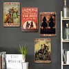4PCS Cowboy And Cowgirl - Vintage Metal Signs Set - 20*30cm - Western