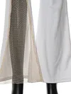 One-Shoulder Solid Color Split-Joint Mesh Long Sleeve Fashion Jumpsuit