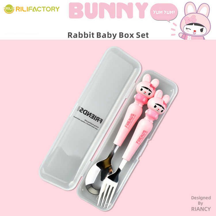 Rabbit Baby Cutlery Set (Fork & Spoon) Rilifactory