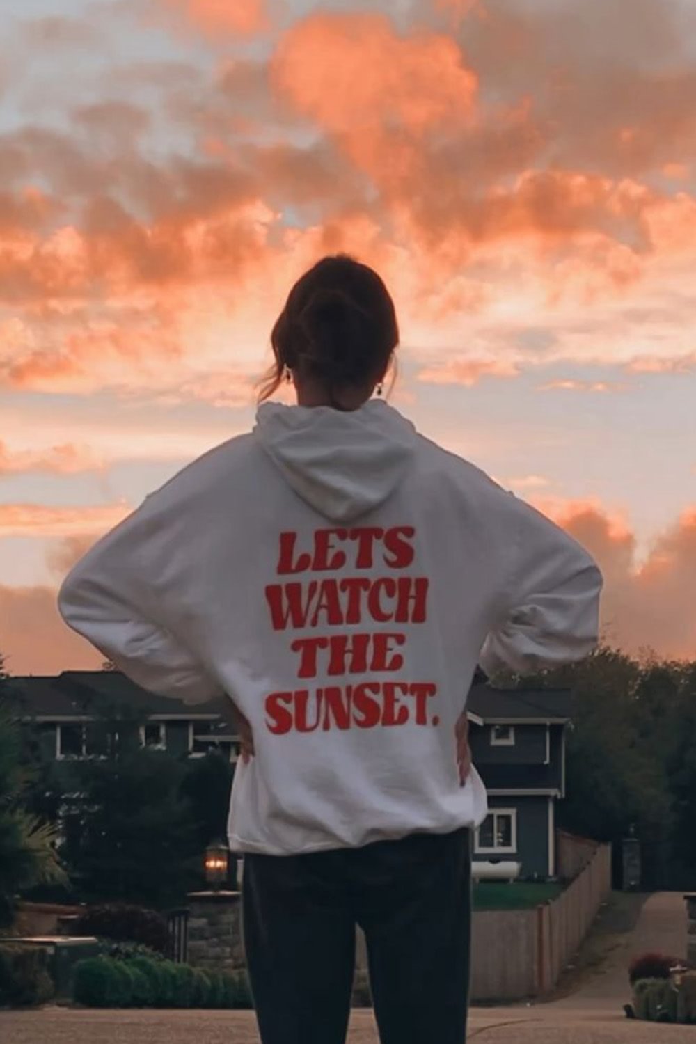 Let's Watch The Sunset Hoodie   August Lemonade