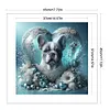 Love Bulldog-11CT Stamped Cross Stitch 45*45cm