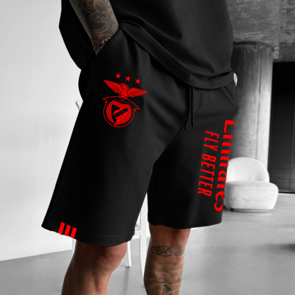  Stylish Athletic Shorts with Bold Logo Design for Active Wear