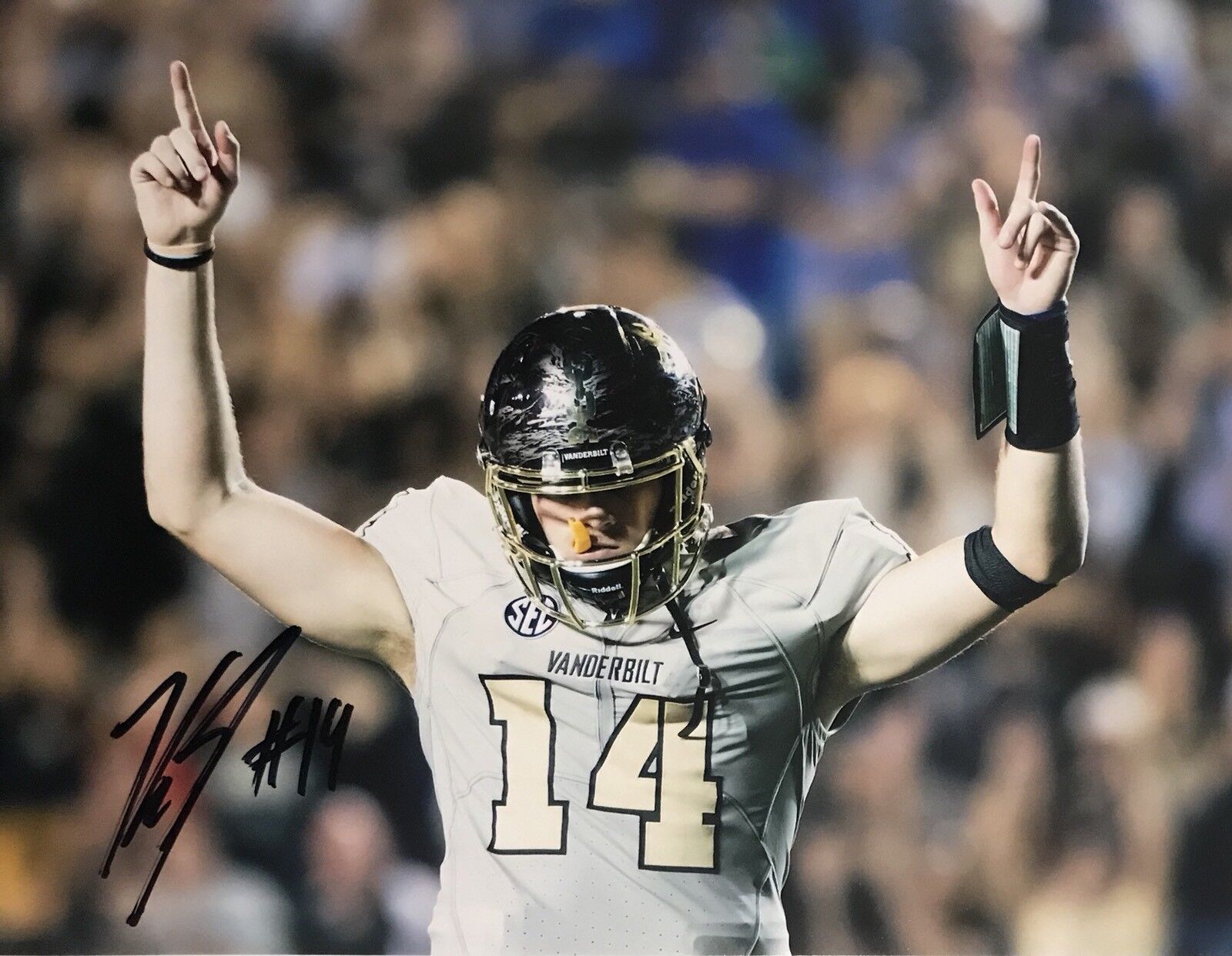 Kyle Shurmur Signed Autographed Vanderbilt Commodores 8x10 Photo Poster painting Coa