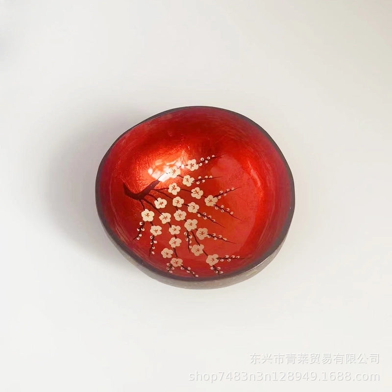 Pastoral Solid Color Coconut Shell Charcoal Shell Tableware 1 Piece