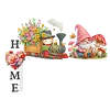 Diamond Painting Gnome Train House Door Frame Decorations for Party Favors