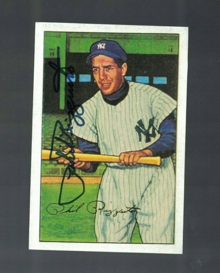 Phil Rizzuto New York Yankees Signed Bowman Copy Of Card Photo Poster painting W/Our COA