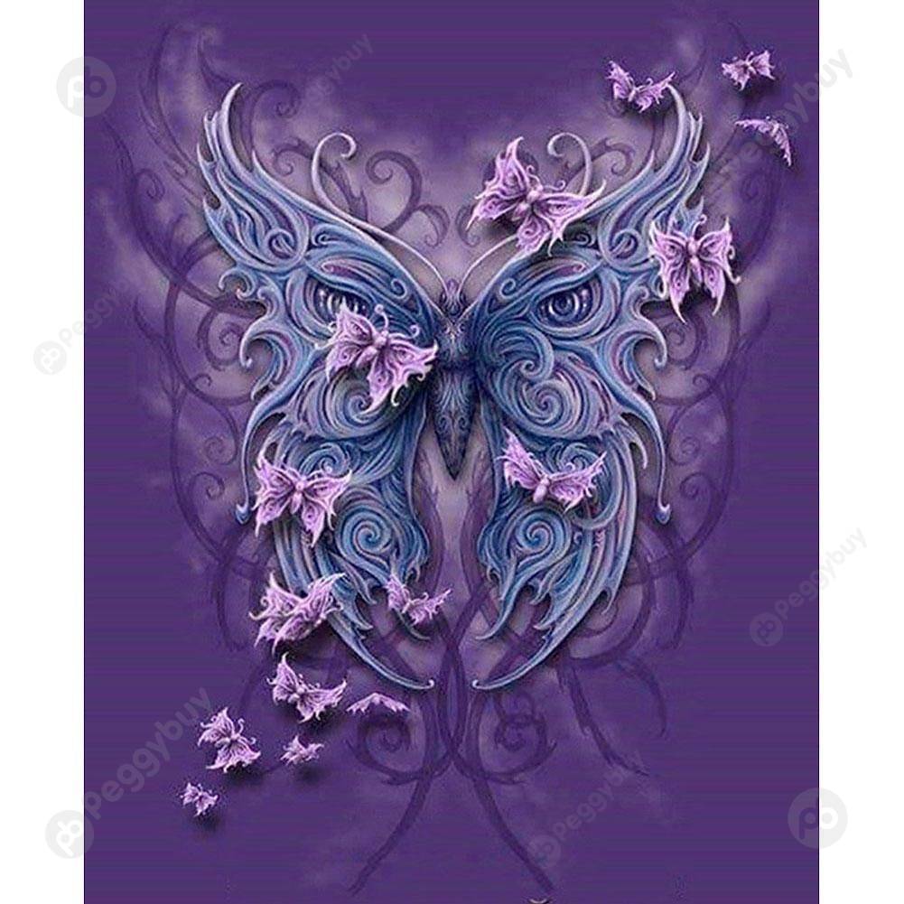 

30*40CM Square Drill Diamond Painting-Butterfly, 501 Original