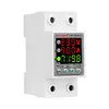 220V 40/63A Adjustable Over Under Voltage Protective Relay Din Rail Energy Meter