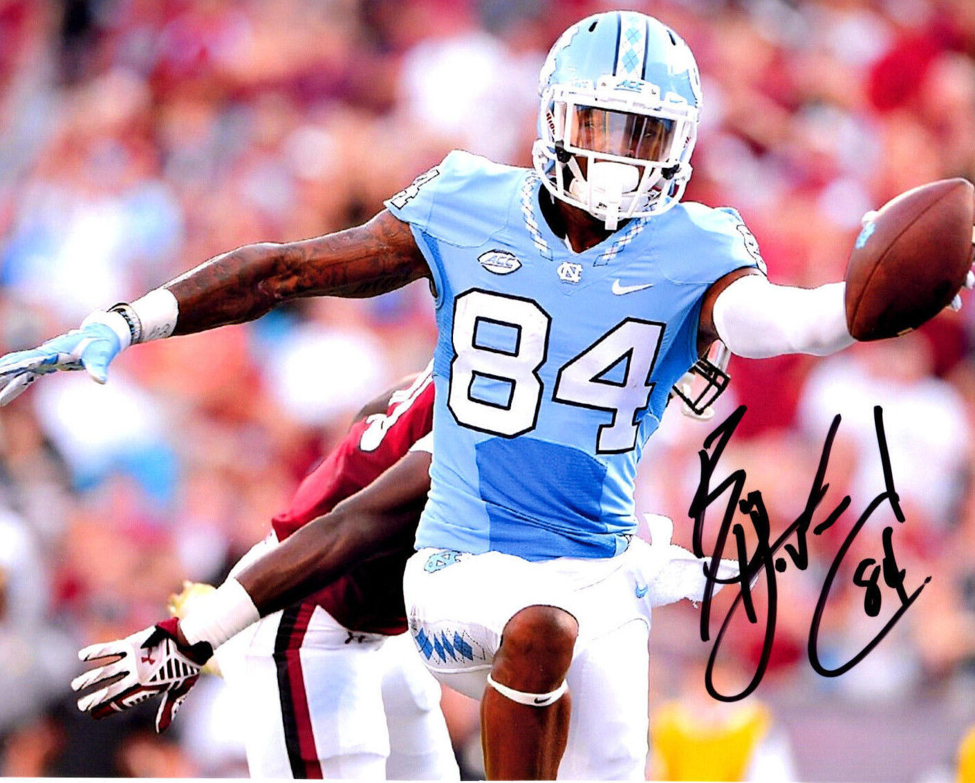 Bug Howard signed autographed 8x10 football Photo Poster painting UNC Tar Heels Johnathan