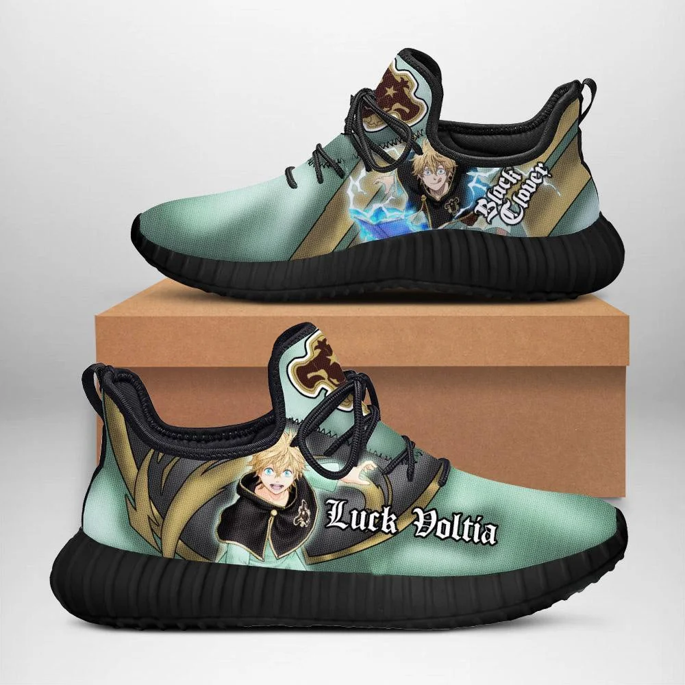 Kingofallstore - Black Clover Luck Voltia Reze Shoes Black Bull Knight Anime Sneakers
