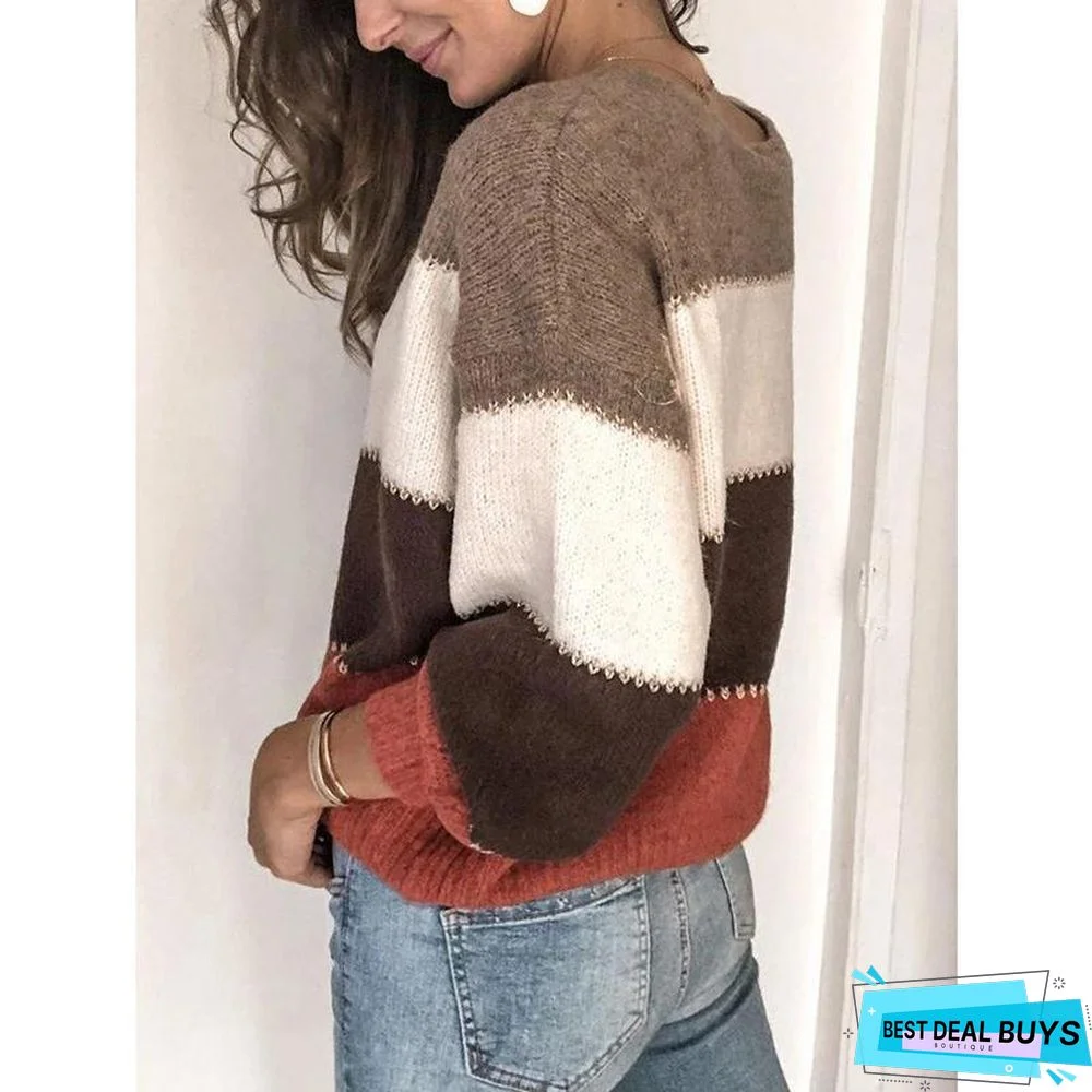 Loose Long Sleeve Casual Sweater