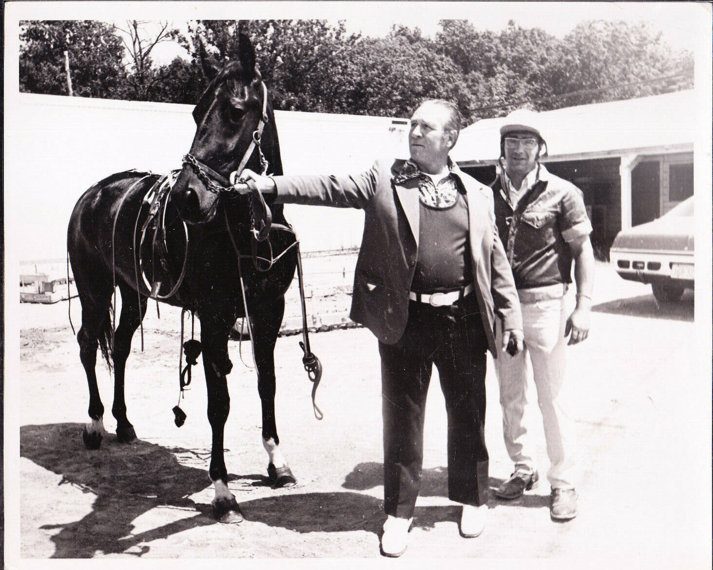 GUY LAPOINTE HARNESS HORSE RACING 8X10 PRESS Photo Poster painting MONTREAL CANADIENS