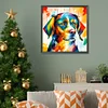 Diamond Painting -DIY Round Drill Oil Colour Bean Dog