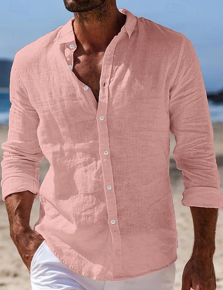  Men's Shirt Linen Shirt