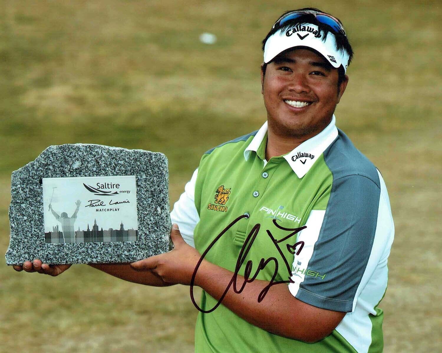 Kiradech APHIBARNRAT 10x8 Signed Autograph Photo Poster painting 1 European Tour Golf AFTAL COA