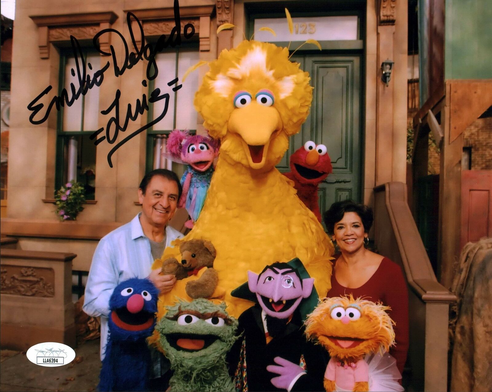 Emilio Delgado Sesame Street 8x10 Photo Poster painting Signed Autograph JSA Certified COA Auto